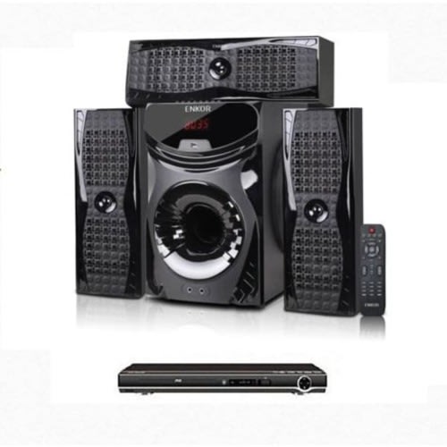 Enkor Home Theater Set System & Dvd Player Attached - S7938