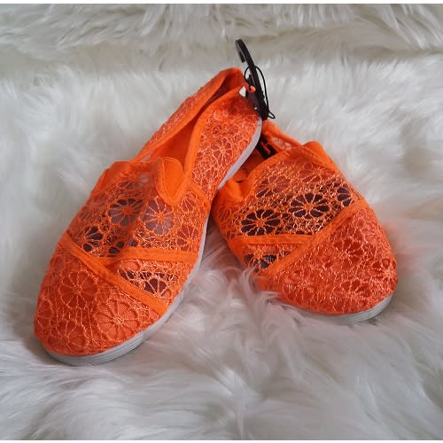 Female Net Footwear - Orange