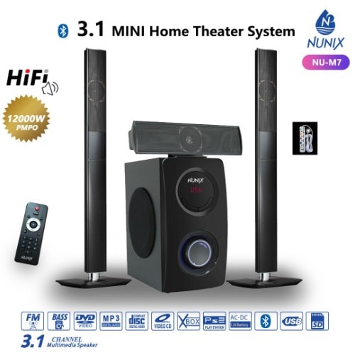3.1ch Home Theatre Speaker + Free Extension-nu-m7