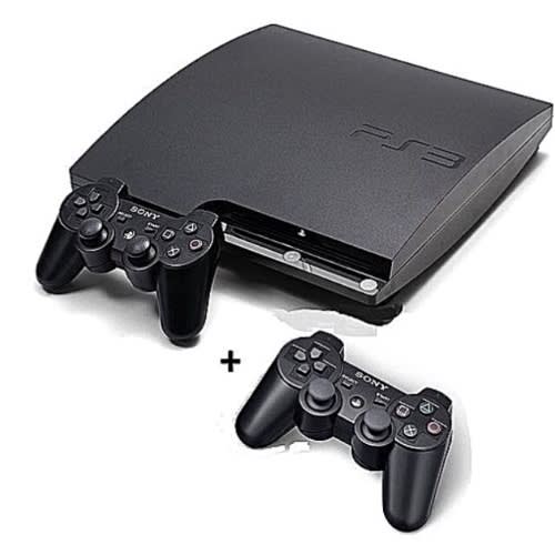 Playstation 3 Slim 320gb + 2 Controllers With 20 Games