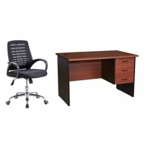 4ft Office Table And Victory Mesh Chair