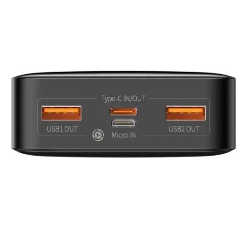 Baseus Power Bank - Bipow Digital Display - 20000mah - 20w - Black