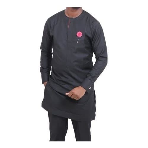 Plain Black Traditional Wear