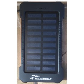 Millennals Solar Power Bank - 20000mAh