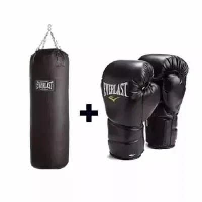 The Punching Bag + Boxing Gloves