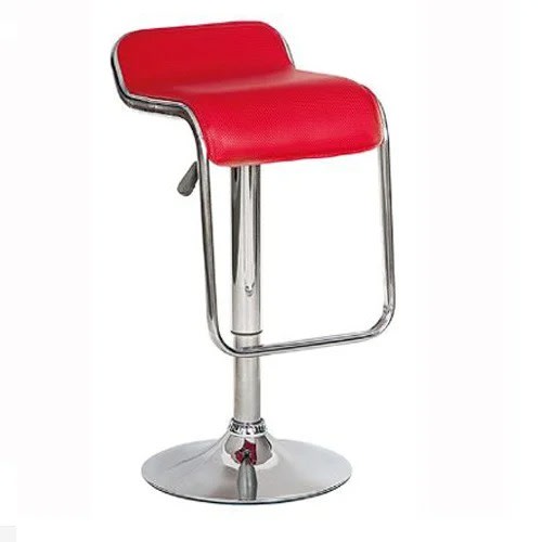 Height Adjustable Bent Design Bar Stool