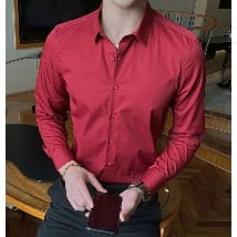 6pcs Corporate Longsleeve Shirt- White Black Pink Wine Sky Blue Navy Blue