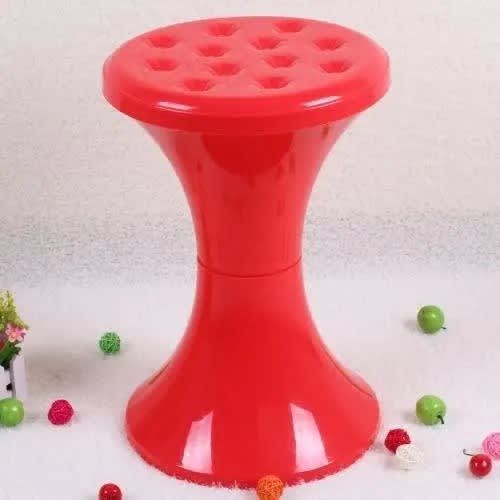 Detachable Plastic Kitchen Stool- Red