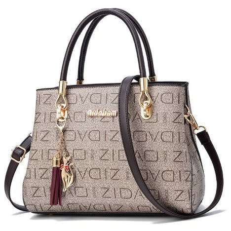 All-match Crocodile Pattern Ladies Handbag