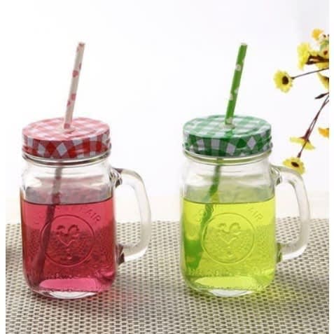 Smoothie Mason Jar - 2pcs