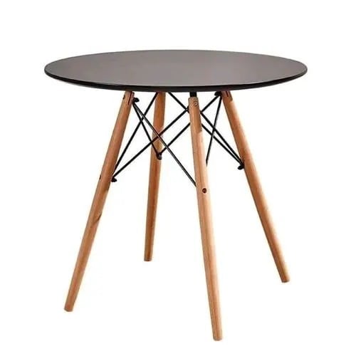 A Set Of Modern Dining Table With Four Chairs