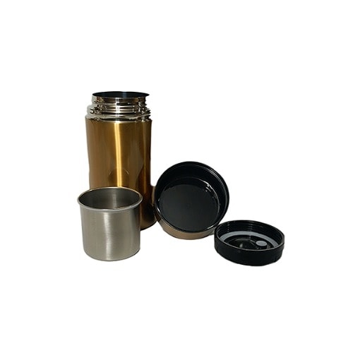 Food Flask With Partition - 1.4L - Gold