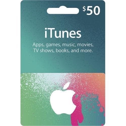 iTunes Gift Card US - $50