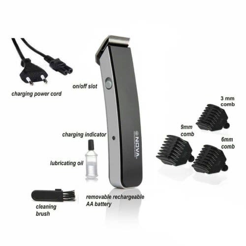 Rechargeable Hair Trimmer- Black