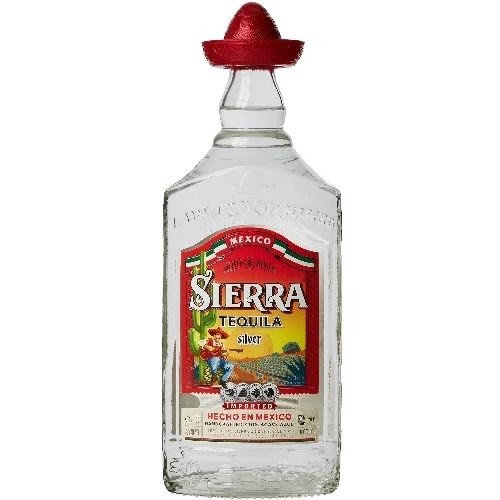 38%acl Sierra Tequila Silver -6 Bottles X 75cl