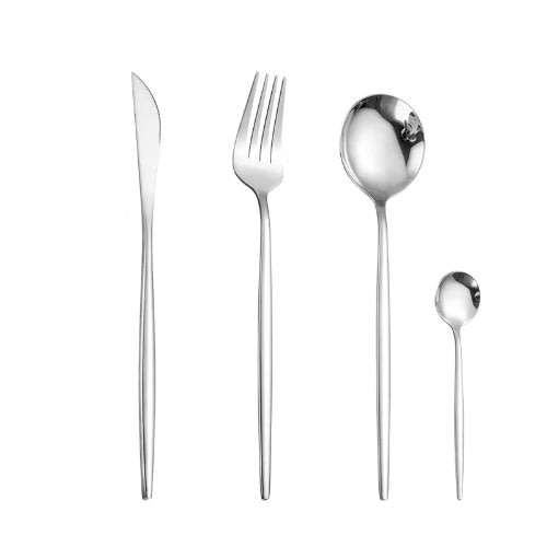 Cutlery Set -4pcs/set - Silver