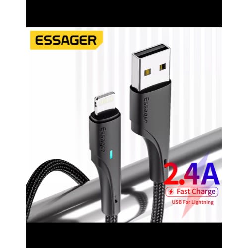 Essager -  Usb Cable For iPhone -  Black