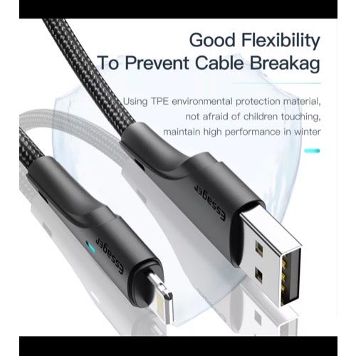 Essager -  Usb Cable For iPhone -  Black