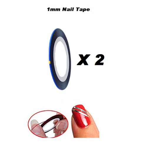 Lx-02 Colorful Nails Beauty Rollers Tape - 2 Pieces
