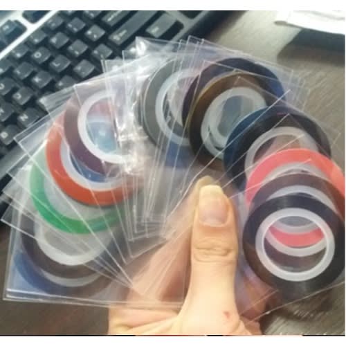 Lx-02 Colorful Nails Beauty Rollers Tape - 2 Pieces