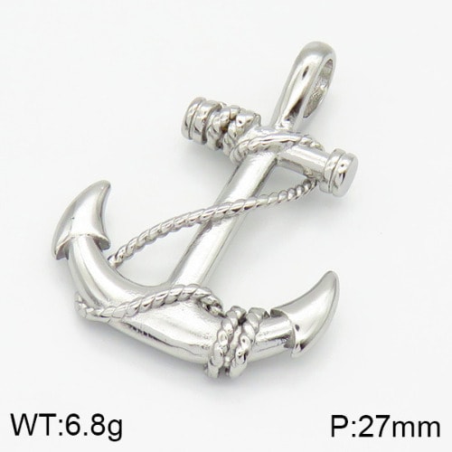 Big Anchor Pendant - Silver