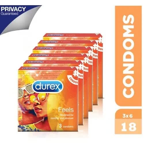 Condoms & Lubricants - 6 Packs - 18 Pieces