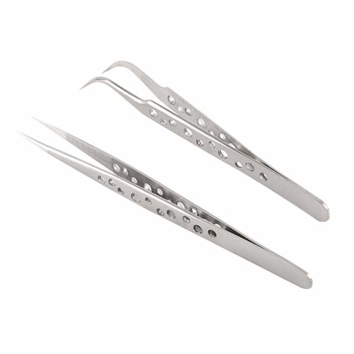 2pcs Stainless Steel Precision Tweezers