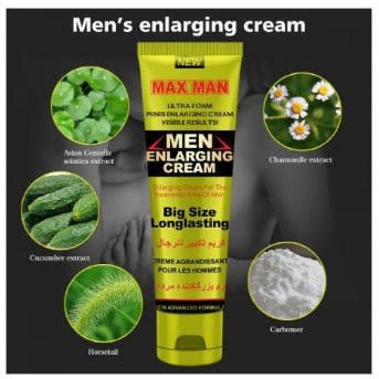 Maxman Penis Permanent Enlargement Cream- For Men - Yellow Pack - 30ml
