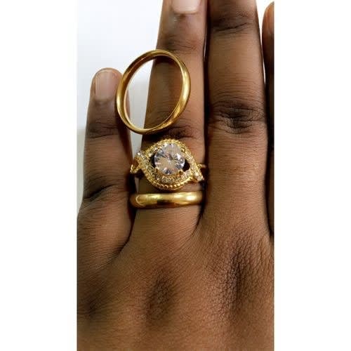Wedding Ring Set - Gold