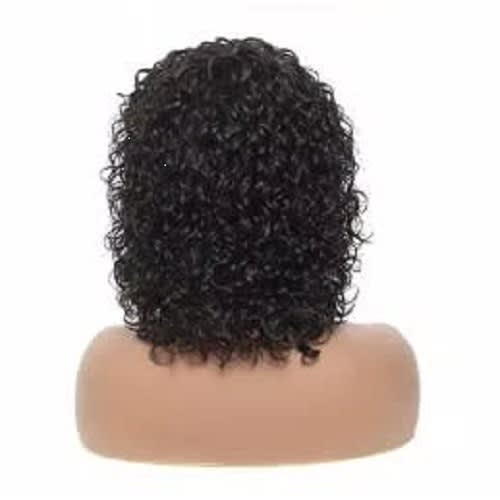Kinky Curly Hair Wig With Closure - Natural Color