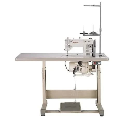 Industrial Straight Sewing Machine With Table And Clutch Motor