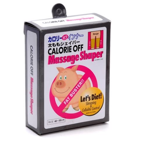 Calorie Off Compression Fat Burner Thigh Shaper Shapewear- Black