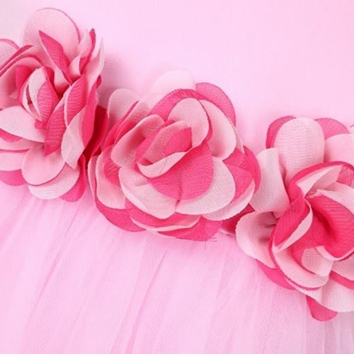 Girls' Princess Party Dress With Layered Mesh Bottoms