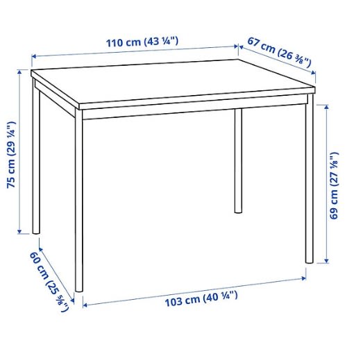 Sandsberg Table - 110x67cm - Black
