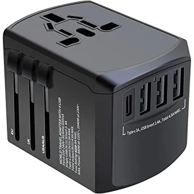 Travel Adapter With 4 Usb Ports