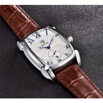 Benyar - Leather Quartz Luminous Chronograph Wristwatch - Brown