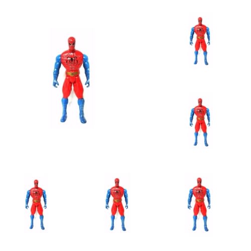 Children Super-Hero Fun Plastic Spider Man Toy - Half Dozen