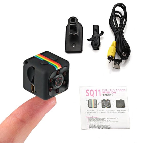 SQ11 HD 1080P Mini Hidden Spy Camera With Night Vision And Motion Detection