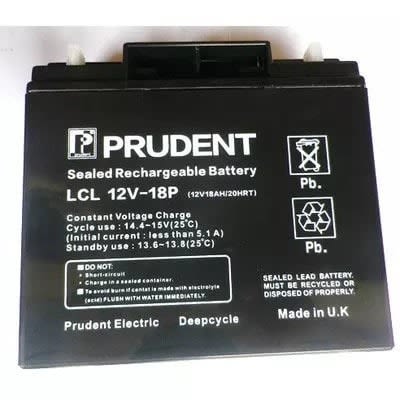 Prudent 12v 18ah Deep Cycle Rechargeable Fan Battery