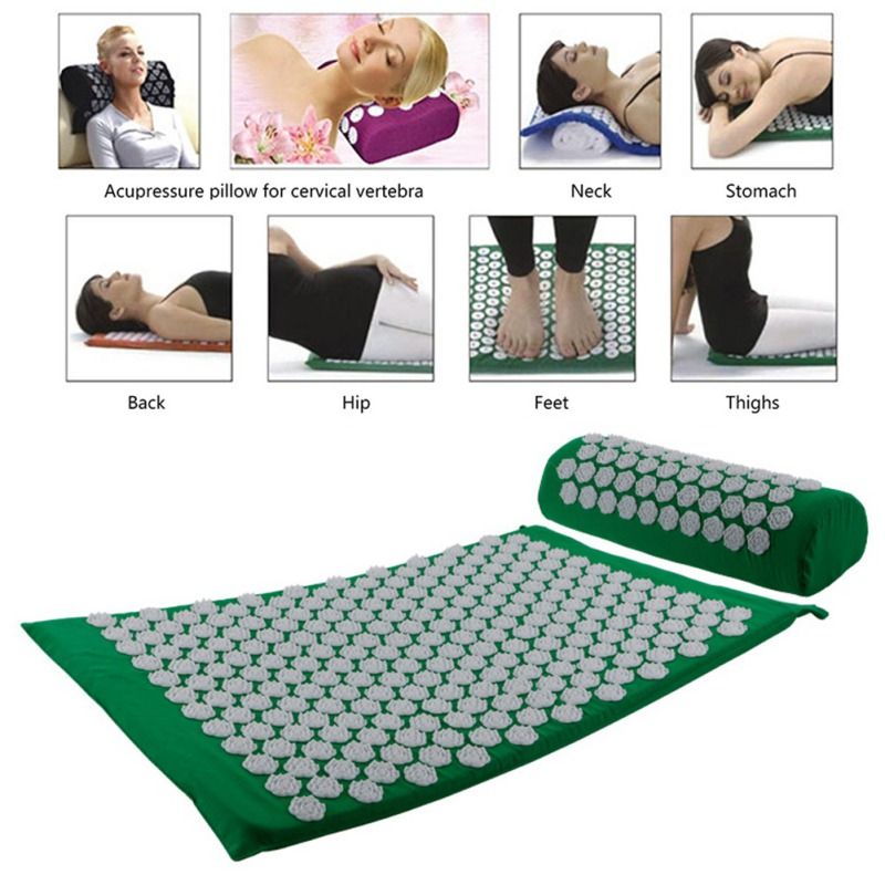 Yoga Mats Pillow Set Massager 4 Colors Cushion Relieve 2