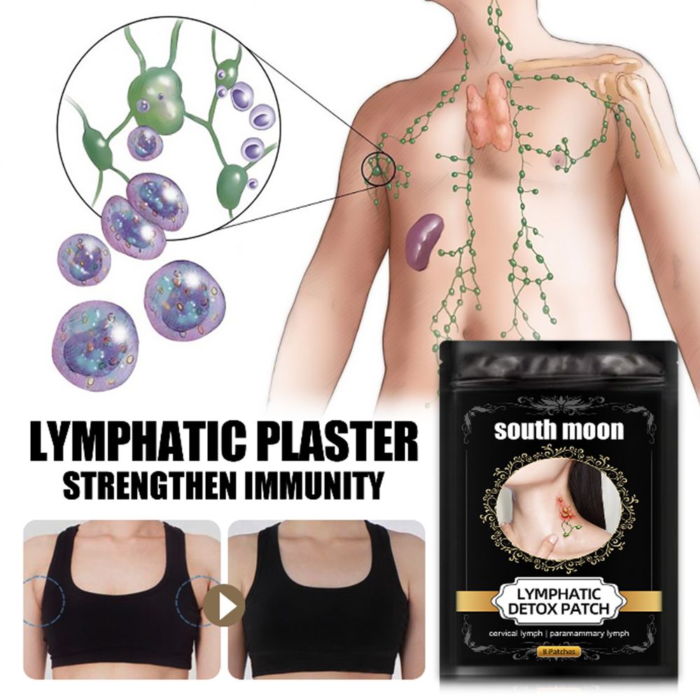 8PCS Vice Breast Lymphatic Patch Herbal Medical Detumescent