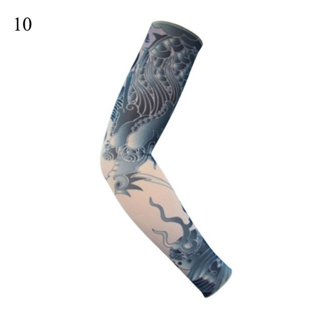 1pc Men Cycling Outdoor Tattoo Arm Sleeve 3d Tattoo Printed