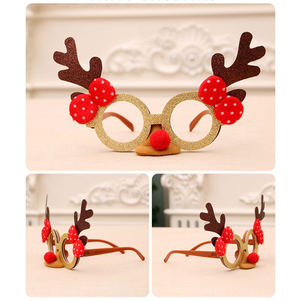 Christmas Glasses Party Fancy Glasses Frame Xmas Costume