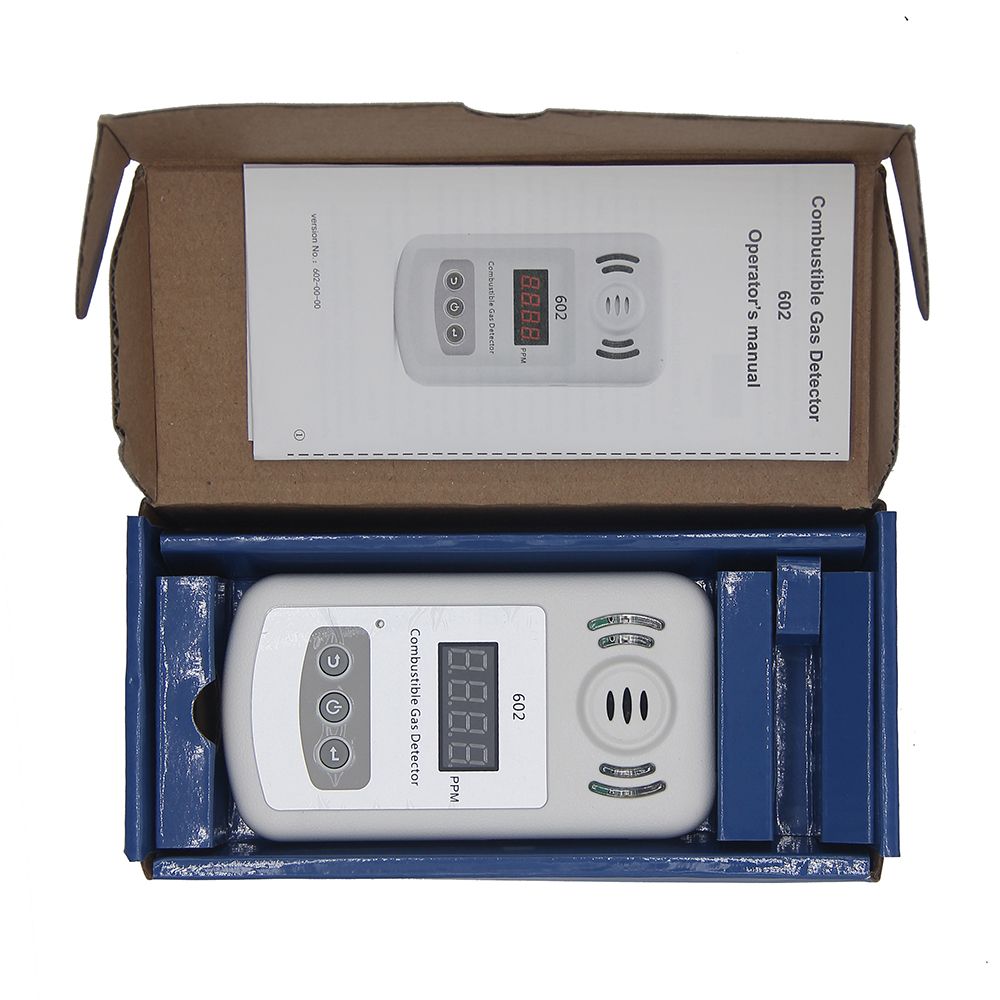 Portable Combustible Flammable Gas Alarm And Natural Gas Leakage Detector  Leakage Tester Analyzer Combustible Gas Detector