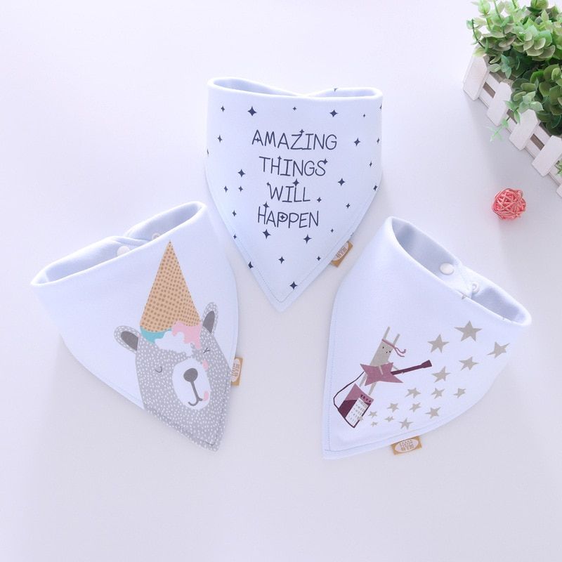 -Cotton -Bandana -Bibs -Baby -Babador -Feeding -Smock 1