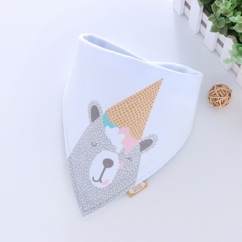 -Cotton -Bandana -Bibs -Baby -Babador -Feeding -Smock 1