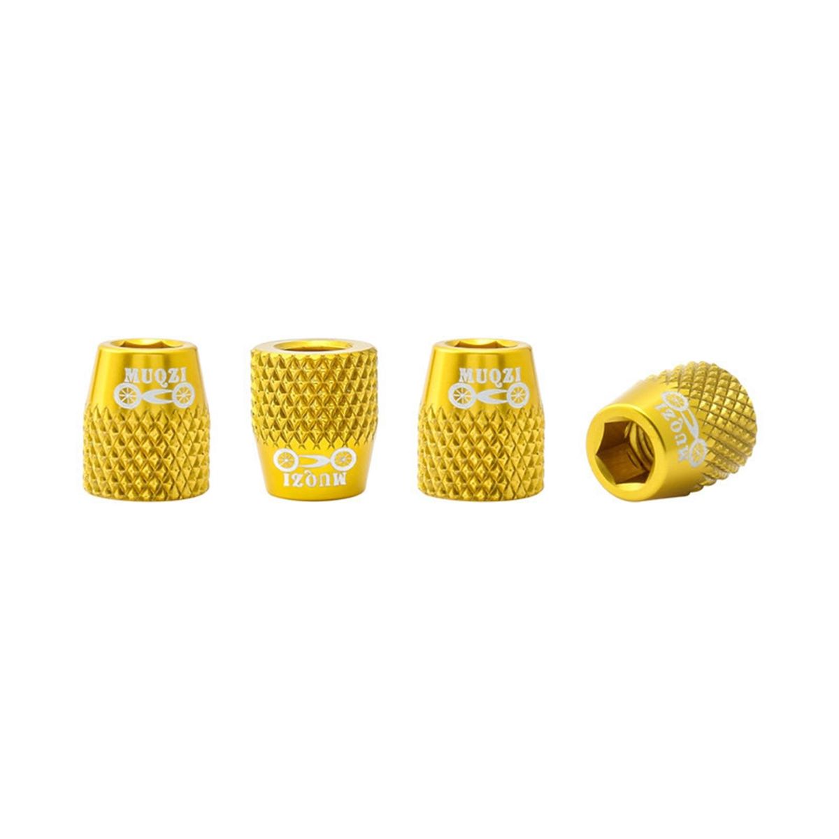 4Pcs Fixing Bolts Bike V Brake Pad Brake Block Fixing Nut Golden