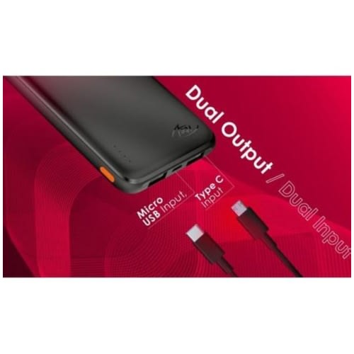 Super Slim 2.1a Fast Charging Power Bank - 10000mah