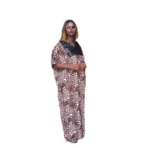 Clare Animal Skin Bubu Gown