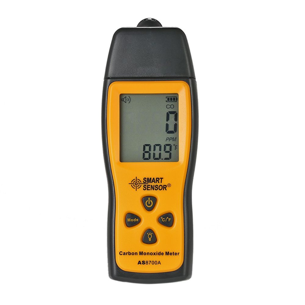 0-1000ppm Gas Detector Handheld Carbon Monoxide Meter With Air Quality Monitor CO Gas Tester Monitor Detector Gauge LCD Display
